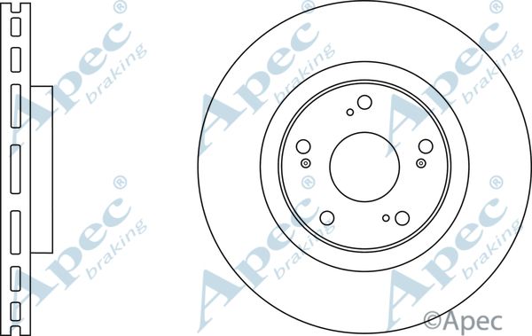 APEC BRAKING Тормозной диск DSK3004